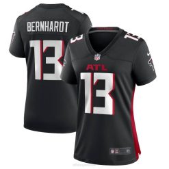 NFL Frauen Atlanta Falcons Jared Bernhardt Nike schwarzes Spielerspieltrikot 4R0Z5381 Kleidung