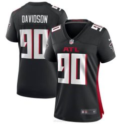 NFL Frauen Atlanta Falcons Marlon Davidson Nike schwarzes Spieltrikot 4R0Z6115 Kleidung
