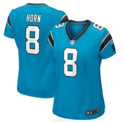 NFL Frauen Carolina Panthers Jaycee Horn Nike Blue Game Spielertrikot 4R0Z4087 Kleidung