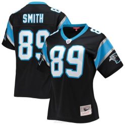 NFL Frauen Carolina Panthers Steve Smith Mitchell & Ness schwarzes Legacy-Replika-Spielertrikot 4R0Z3583 Kleidung