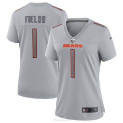 NFL Frauen Chicago Bears Justin Fields Nike Grey Atmosphere Fashion Game Jersey 4R0Z1187 Kleidung