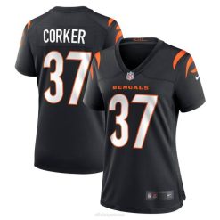 NFL Frauen Cincinnati Bengals Yusuf Corker Nike Black Game Spielertrikot 4R0Z6721 Kleidung