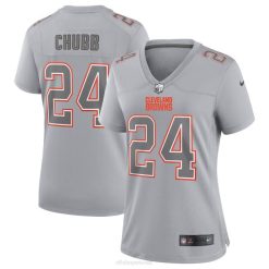 NFL Frauen Cleveland Browns Nick Chubb Nike Grey Atmosphere Mode-Spieltrikot 4R0Z3751 Kleidung