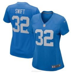 NFL Frauen Detroit Lions d'Andre Swift Nike Blue Game Spielertrikot 4R0Z2721 Kleidung