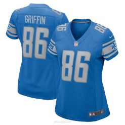 NFL Frauen Detroit Lions Garrett Griffin Nike Blue Player Game Jersey 4R0Z5519 Kleidung