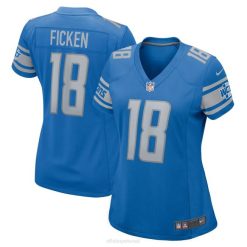 NFL Frauen Detroit Lions Sam ficken Nike blaues Heimspiel-Spielertrikot 4R0Z5565 Kleidung