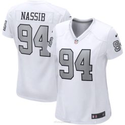 NFL Frauen Las Vegas Raiders Carl Nassib Nike White Alternative Game Trikot 4R0Z3471 Kleidung