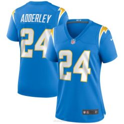 NFL Frauen Los Angeles Chargers Nasir Adderley Nike Powder Blue Spieltrikot 4R0Z5679 Kleidung