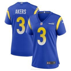 NFL Frauen Los Angeles Rams Cam Akers Nike Royal Spieltrikot 4R0Z4699 Kleidung