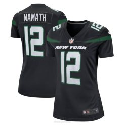 NFL Frauen New York Jets Joe Namath Nike schwarzes Spielertrikot im Ruhestand 4R0Z2129 Kleidung