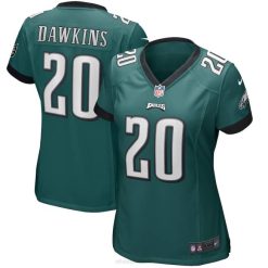 NFL Frauen Philadelphia Eagles Brian Dawkins Nike Midnight Green Game-Trikot für pensionierte Spieler 4R0Z1525 Kleidung