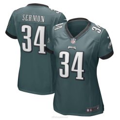 NFL Frauen Philadelphia Eagles Trey Predigt Nike Midnight Green Game Player-Trikot 4R0Z6113 Kleidung