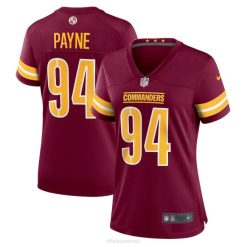 NFL Frauen Washington Commanders Daron Payne Nike Burgundy Player Game Jersey 4R0Z5417 Kleidung