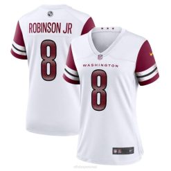 NFL Frauen Washington-Kommandanten Brian Robinson Jr. Nike weißes Auswärtsspieler-Trikot 4R0Z4221 Kleidung