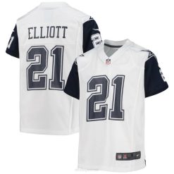 NFL Jugend Dallas Cowboys Ezekiel Elliott Nike White Alternative Game Trikot 4R0Z3191 Kleidung