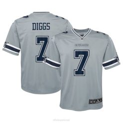 NFL Jugend Dallas Cowboys Trevon Diggs Nike Silver Inverted Game Jersey 4R0Z1721 Kleidung