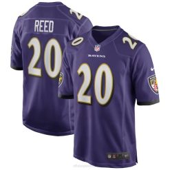 NFL Männer Baltimore Ravens Ed Reed Nike Lila Spiel Spielertrikot im Ruhestand 4R0Z2951 Kleidung