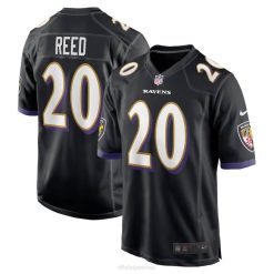 NFL Männer Baltimore Ravens Ed Reed Nike schwarzes Spielertrikot im Ruhestand 4R0Z523 Kleidung