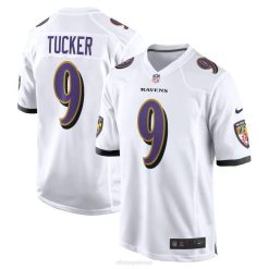 NFL Männer Baltimore Ravens Justin Tucker Nike weißes Spieltrikot 4R0Z907 Kleidung