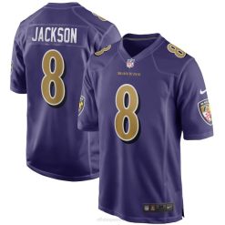 NFL Männer Baltimore Ravens Lamar Jackson Nike Lila Alternative Game Trikot 4R0Z609 Kleidung
