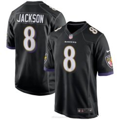 NFL Männer Baltimore Ravens Lamar Jackson Nike schwarzes Spieltrikot 4R0Z149 Kleidung