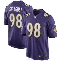 NFL Männer Baltimore Ravens Tony Siragusa Nike Lila Spiel Trikot für pensionierte Spieler 4R0Z999 Kleidung