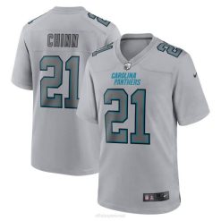 NFL Männer Carolina Panthers Jeremy Chinn Nike Grau Atmosphäre Mode Spiel Trikot 4R0Z1039 Kleidung