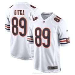NFL Männer Chicago Bears Mike Ditka Nike weißes Spieltrikot für pensionierte Spieler 4R0Z1503 Kleidung