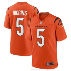 NFL Männer Cincinnati Bengals T-Shirt Higgins Nike Orange Alternative Game Spielertrikot 4R0Z21 Kleidung
