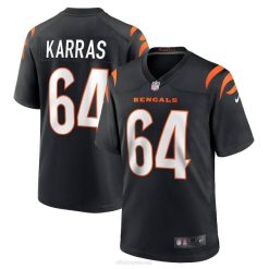 NFL Männer Cincinnati Bengals Ted Karras Nike schwarzes Game-Spieler-Trikot 4R0Z921 Kleidung