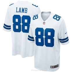 NFL Männer Dallas Cowboys Ceedee Lamb Nike White Game Team Trikot 4R0Z333 Kleidung