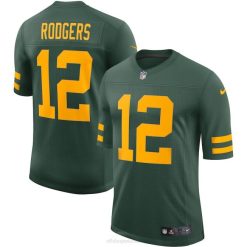 NFL Männer Green Bay Packers Aaron Rodgers Nike Green Alternative Vapor Limited Spielertrikot 4R0Z1883 Kleidung
