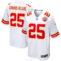 NFL Männer Kansas City Chiefs Clyde Edwards-Helaire Nike weißes Spieltrikot 4R0Z2887 Kleidung
