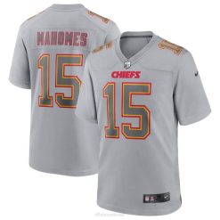 NFL Männer Kansas City Chiefs Patrick Mahomes Nike Graues Atmosphäre-Mode-Spieltrikot 4R0Z2341 Kleidung