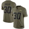 NFL Männer Los Angeles Chargers Nike Olive 2022 Salute to Service Limited Trikot 4R0Z1465 Kleidung