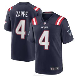 NFL Männer New England Patriots Bailey Zappe Nike Navy Game Player-Trikot 4R0Z1831 Kleidung