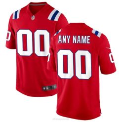 NFL Männer New England Patriots Nike Red Alternative Custom Trikot 4R0Z319 Kleidung