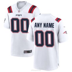 NFL Männer New England Patriots Nike weißes individuelles Spieltrikot 4R0Z545 Kleidung