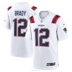 NFL Männer New England Patriots Tom Brady Nike weißes Spieltrikot im Ruhestand 4R0Z193 Kleidung