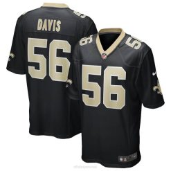 NFL Männer New Orleans Saints Demario Davis Nike schwarzes Spieltrikot 4R0Z917 Kleidung