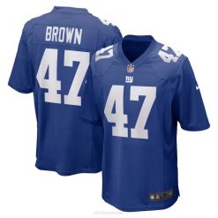 NFL Männer New York Giants Cam Brown Nike Royal Spieltrikot 4R0Z6581 Kleidung
