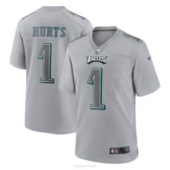 NFL Männer Philadelphia Eagles Jalen Hurs Nike Grey Atmosphere Fashion Game Jersey 4R0Z153 Kleidung