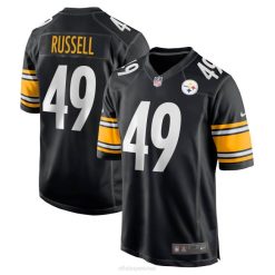 NFL Männer Pittsburgh Steelers Chapelle Russell Nike schwarzes Game-Spieler-Trikot 4R0Z6399 Kleidung