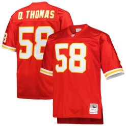 NFL Männer Replika-Trikot der Kansas City Chiefs Derrick Thomas Mitchell & Ness, rotes Big & Tall-Spieler-Replika-Trikot aus dem Jahr 1994 im Ruhestand 4R0Z2359 Kleidung