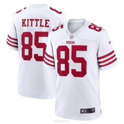NFL Männer San Francisco 49ers George Kittle Nike weißes Spielerspieltrikot 4R0Z383 Kleidung