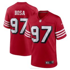 NFL Männer San Francisco 49ers Nick Bosa Nike Scarlet Alternative Game Spielertrikot 4R0Z329 Kleidung