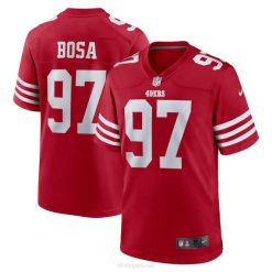 NFL Männer San Francisco 49ers Nick Bosa Nike Scarlet Spielerspieltrikot 4R0Z23 Kleidung