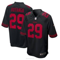 NFL Männer San Francisco 49ers Talanoa Hufanga Nike Black Fashion Game Jersey 4R0Z339 Kleidung