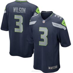 NFL Männer Seattle Seahawks Russell Wilson Nike College Navy Spielspieler-Trikot 4R0Z1615 Kleidung
