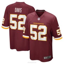 NFL Männer Washington Football Team Jamin Davis Nike Burgundy Game Jersey 4R0Z6897 Kleidung